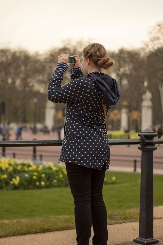 Woman photographing Buckingham Palace, London. © Jameson Gardner