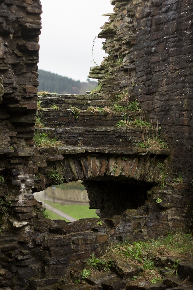 Ruins at Caerphilly Castle, Wales. By Jameson Gardner Art