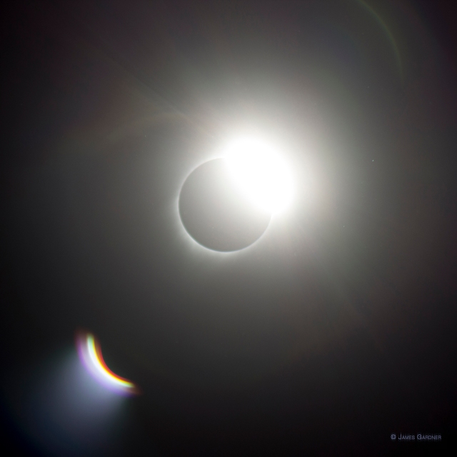 2017 total eclipse diamond ring ©James Gardner